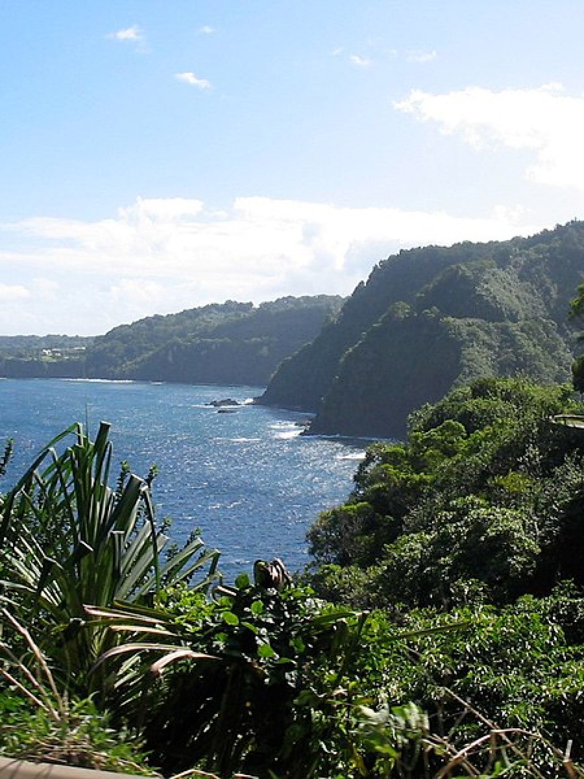 Maui_coast a view of a lake surrounded by a body of water